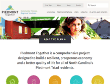 Tablet Screenshot of piedmonttogether.org